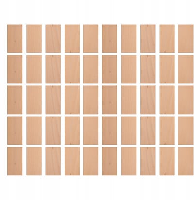 50 Houten Kaarsenlonten 75x40x1mm - Natuurlijk en Rustgevend