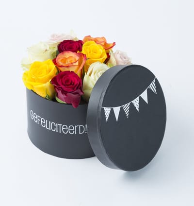 BloomKado | Rozentaartjes | Rozentaartje Gefeliciteerd | Origineel verjaardagscadeau
