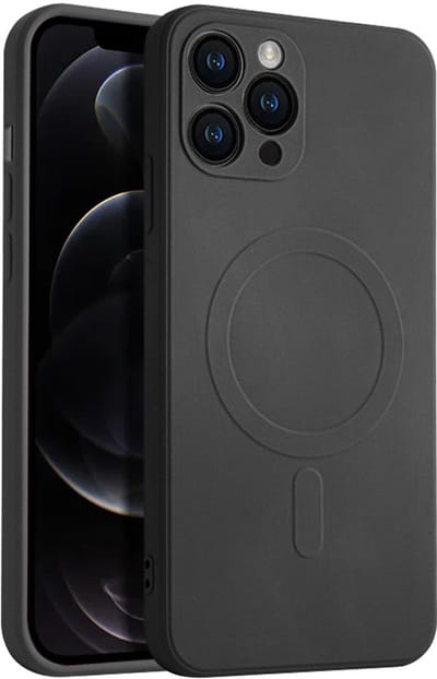 Casify Siliconen Hoesje geschikt voor MagSafe iPhone 11 Pro Hoesje - Zwart