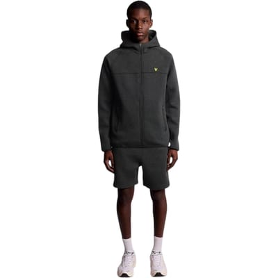 Lyle & Scott Heren Logo Raglan Full Zip Hoodie (Zwart)