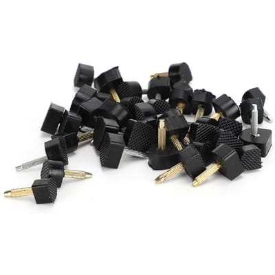 Lot de 40 embouts de rechange pour talons hauts, résistants à l'usure, antidérapants, silencieux, accessoires pour chaussures black