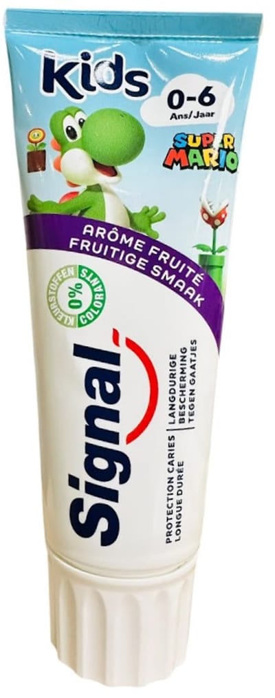 Signal Tandpasta - 75ml - Kids Super Mario - Fruitige Smaak - (0/6 Jaar)