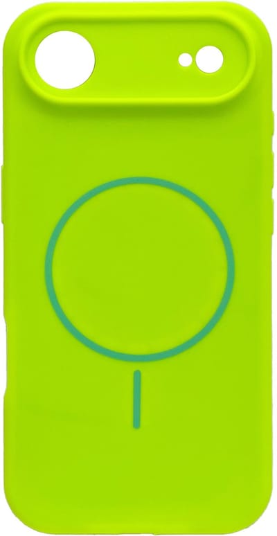 Casemania Hoesje Geschikt voor Apple iPhone 17 Air - Lime Groen - Zachte Liquid Siliconen Magnetisch Back Cover Case - Geschikt voor MagSafe - Telefoonhoesje met Camera Bescherming