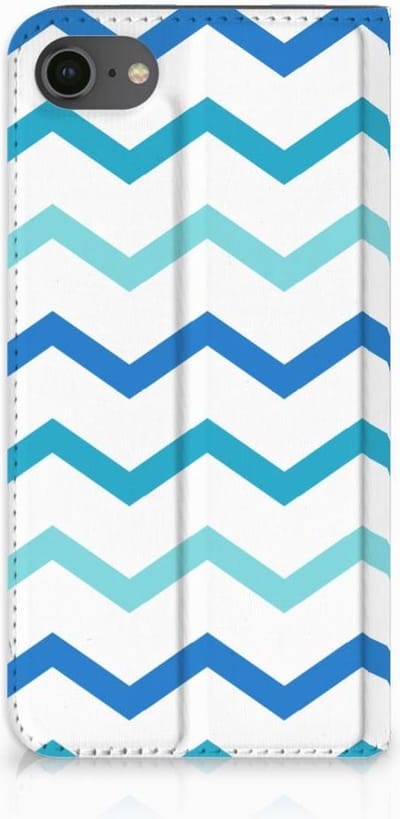 iPhone 7 | 8 | SE (2020) | SE (2022) Hoesje met Magneet Zigzag Blauw