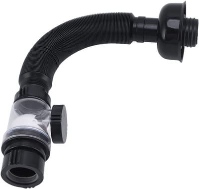 Flexibele Afvoerpijp voor Wastafel en Gootsteen - Uitbreidbaar - Anti Geur - Zwart PVC - Riool Afvoerbuis - S Trap Tubing - Keuken Badkamer - Universeel(Multifunctioneel)