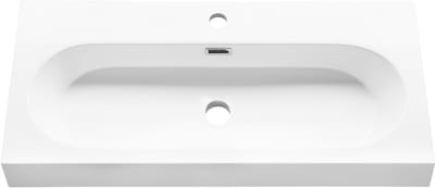 Differnz Somero wastafel - 80 cm - polysteen - wit