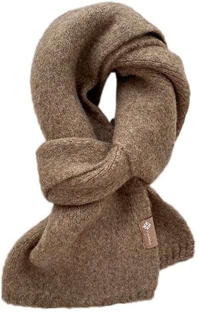 Dailygoods- Sjaal Dames Uniseks - Gebreide Lange Sjaal - Warme Wollen Sjaal - Zachte Wolmix - 20 x 150 cm - Perfect voor Lente/Herfst/Winter