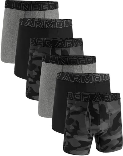 Under Armour Boxershorts UA PERFORMANCE TECH - PRINT 6 IN 6PK Set van 6