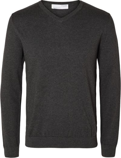 SELECTED HOMME SLHBERG LS KNIT V-NECK NOOS Heren Trui - Maat S