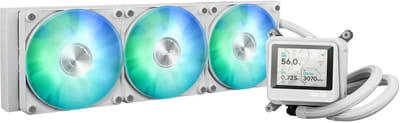 ASUS MAX GAMING LC 360 ARGB LCD White Edition - Vloeistofkoelsysteem processor - voor Intel LGA: 1851, 1700 - AMD AM5, AM4