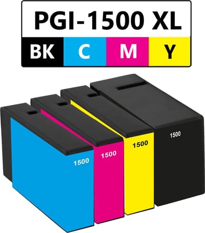 Huismerk geschikt voor Canon PGI-1500 XL inktcartridges - Geschikt voor Maxify MB2050 - MB2150 - MB2155 - MB2350 - MB2750 - MB2755