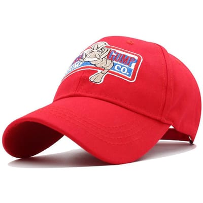 Hoge Kwaliteit Baseballpet Mannen Vrouwen Verstelbaar Katoen Forrest Gump Borduurwerk Dad Hat Trucker Snapback Petten Unisex Zomerpetten rood