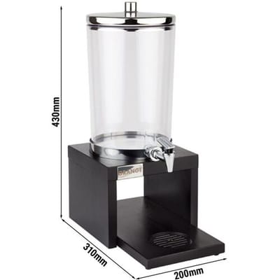 GGM Gastro Saftspender - BRIDGE - 4 Liter - inkl. Standfuß, 2 Akkus & Touchless Adapter