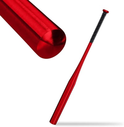 Aluminium honkbalknuppel 34 inch 86 cm antislip lichtgewicht rood met zoekwoorden hobby vrije tijd baseball