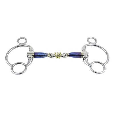 Pessoa paardenbit Trust Sweet Iron 2,5 Eggbutt Brass Ring 16