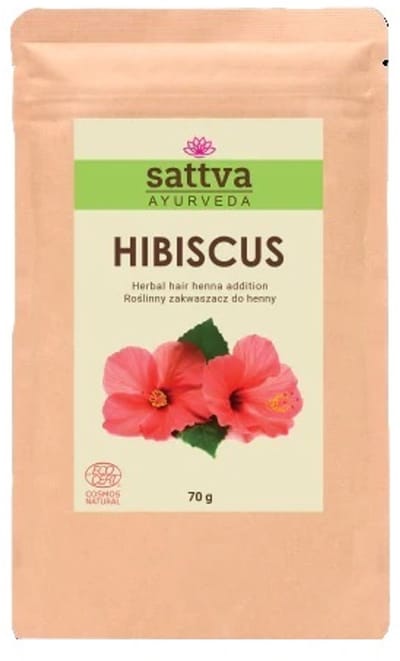 Hibiscus, kruidentoevoeging voor hennakleuring, ayurvedisch, 100% natuurlijk, vegan, 70 gram
