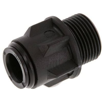 15mm x G3/4'' POM Insteekfitting Buitendraad NBR