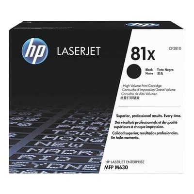 HP CF281X nr. 81X toner cartridge zwart hoge capaciteit (origineel)
