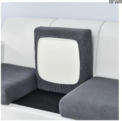 RFWR® Stretch bankhoes voor 2-3 zits, antislip, zeer elastisch, grijs