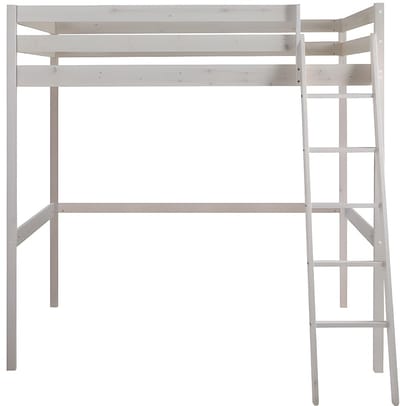 Vente-unique Hoogslaper hout wit 140 x 190 cm GEDEON