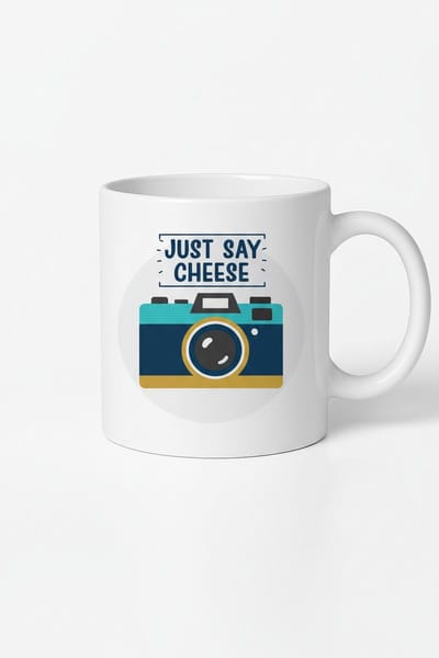 Just Say Cheese Fotografie Mok - Unieke Cadeau Idee voor Fotoliefhebbers