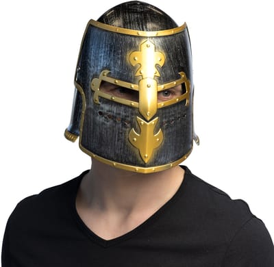 Boland - Helm Kruisvaarder deluxe - 59 - Volwassenen - Mannen - Ridders, Krijgers en Musketiers- Middeleeuwen