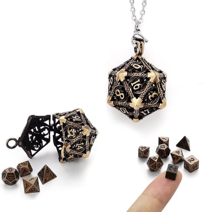 7-Delige Set Polyedrische Dobbelstenen voor RPG en Bordspellen (D&D Stijl)