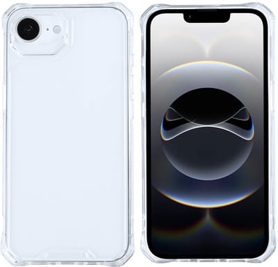 Rixus Armor-X Anti Shock Case For Apple iPhone 16e, 17e Transparent