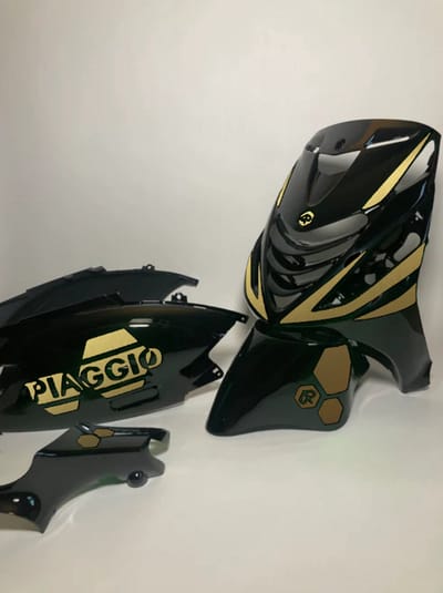 Piaggio Zip Stickerset - Hexa - Goud