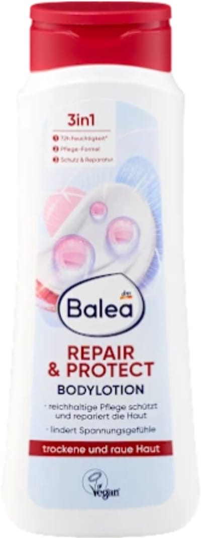 Balea Bodylotion Repair & Protect | 1x 400 ml - Met Glycerine en Sheaboter | 72 uur hydratatie