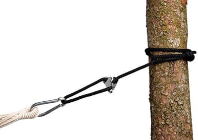 Hangmat Ophanging - Hangstoel Touw - Veelzijdig Ophangen - Verstelbaar & Weerbestendig - 320 cm Lengte - Zwart