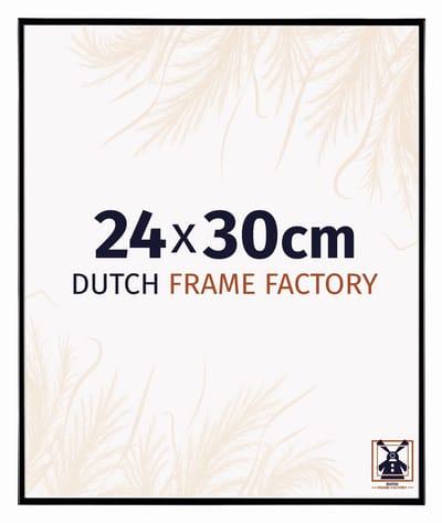 Fotolijst 24x30 cm - Kunststof - Zwart Hoogglans - Easy