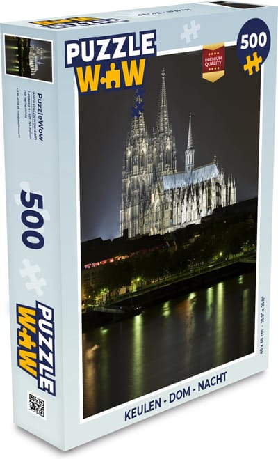 Puzzel Keulen - Dom - Nacht - Legpuzzel - Puzzel 500 stukjes