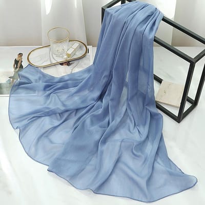 170x70cm Zijden Sjaal Sjaal Effen Zuidoost-Aziatische Hoofddoek Grote Reissjaal Veelzijdige Gestructureerde Chiffon Sjaal Wrap Poncho Hijabs 170x70cm gray