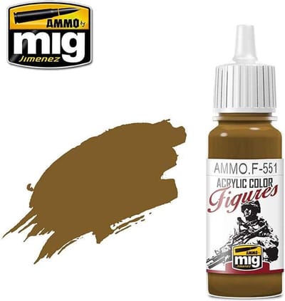AMMO by Mig Jimenez Hobbyverf Acrylverf - MIG F551 Figure Paints - Burnt Sand - Acryl - 17ml Verf flesje - 17 ml
