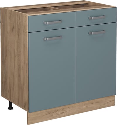 Vicco R-Line Keukenonderkast – 80 cm zonder werkblad Blauw-grijs