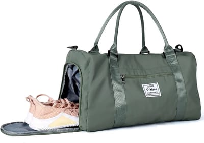 Avoir Avoir®-Reistas/Weekendtas -Dames en Heren- reizen, en weekenduitstapjes - Groen - Nylon materiaal - 30x19x45cm - 0,67kg - Vliegtuigvriendelijk - Droge en natte scheidingstas - Apart schoenenvak - Bestel nu op Bol.com!