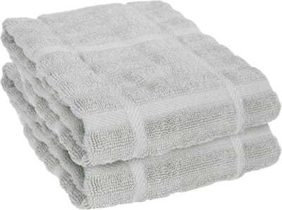 All-Clad Textiel keukendoek, Solid-2 Pack, Titanium, 2 Count
