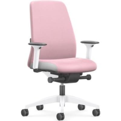Interstuhl bureaustoel, model every is1, interior edition, kleur licht roze