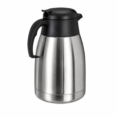 Vacuum Koffiekan 1,5 Liter – RVS Thermoskan Dubbelwandig met Kopercoating – 304 RVS Binnenzijde & 201 RVS Buitenzijde