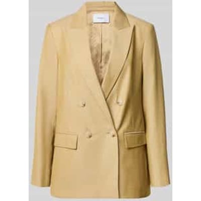 Gestructureerde blazer in lin lyocell dames COMMA