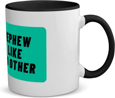 Akyol - nephew like no other koffiemok - theemok - zwart - Neef - geweldige neef - niemand anders - verjaardag - cadeau - kado - bedankje - geschenk - 350 ML inhoud