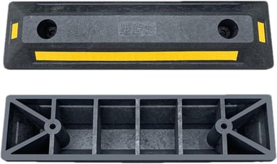 Wielstopper - Parkeerhulp - Voertuigen Parkeren - Voorkomt Botsingen - 53 cm Lengte - Zwart