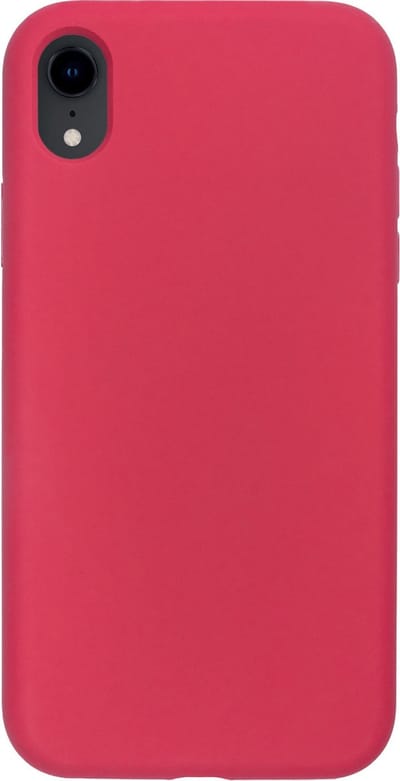 BMAX Siliconen hard case hoesje geschikt voor iPhone XR / Hard Cover / Beschermhoesje / Telefoonhoesje / Hard case / Telefoonbescherming - Rood/Roze