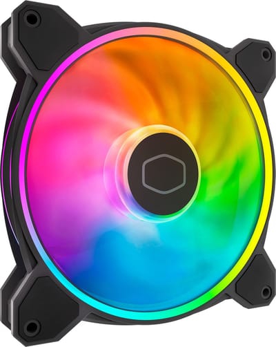 Cooler Master MasterFan MF140 Halo² - Ventilatorhuis - 140 mm - ARGB gen 2 - 4-Pin (PWM) - zwart, wit