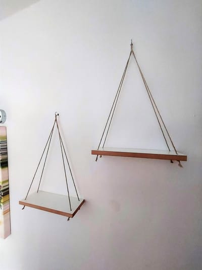 Moliland - Scandinavische Wandplank Set - 2 stuks - MDF - Wit