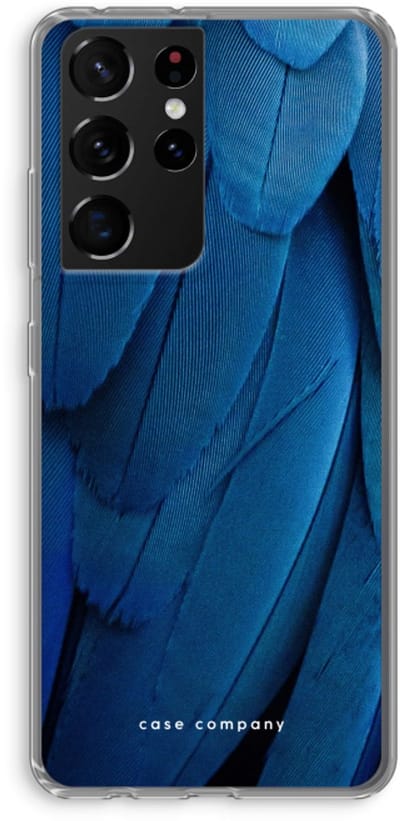 Hoesje geschikt voor Samsung Galaxy S21 Ultra hoesje - Pauw - Soft Cover Telefoonhoesje - Bescherming aan alle Kanten en Schermrand