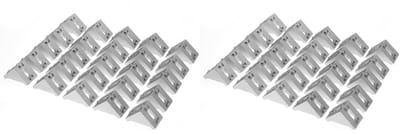 Dailygoods- Hoekbeugels Aluminium 50 Stuks - Stevige Montage voor Deuren/Ramen/Meubels - Duurzame Hoekbeschermer - Eenvoudige Installatie - Lichtgewicht 707g - Hoekverbindingen