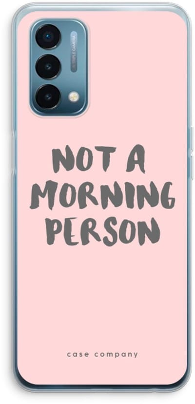 Case Company® - Hoesje geschikt voor OnePlus Nord N200 5G hoesje - Morning person - Soft Cover Telefoonhoesje - Bescherming aan alle Kanten en Schermrand