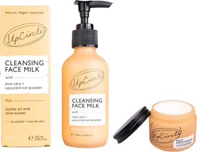 UpCircle Moisturizer - Reinigingsmelk - Arganpoeder - Haverpoeder - Veganistisch - Luxe Verzorging - Natuurlijke Ingrediënten - Stralende Huid